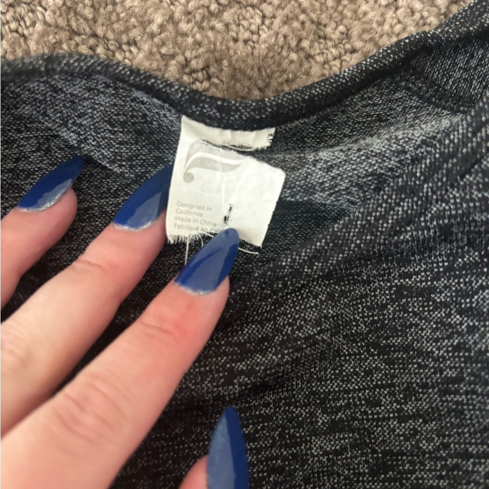 Stylish Black and Gray Knit Sweater